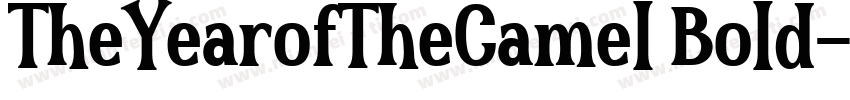 TheYearofTheCamel Bold字体转换
